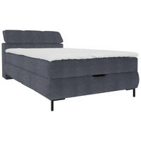 BOXBETT 120/200 cm  in Anthrazit  - Anthrazit/Schwarz, Konventionell, Holz/Holzwerkstoff (120/200cm) - Xora