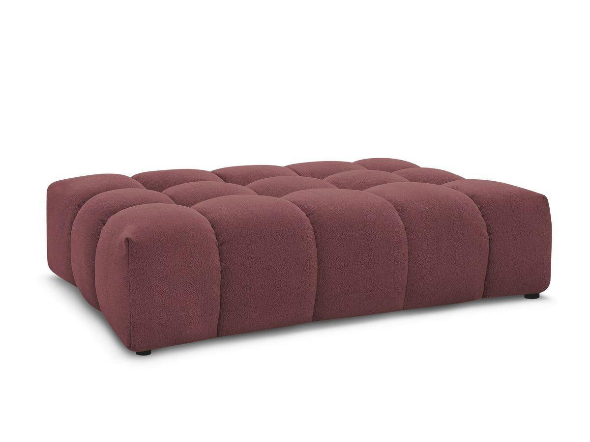 HOCKER EVEREST Flachgewebe Rot  - Rot/Schwarz, MODERN, Kunststoff/Textil (166/100/40cm)