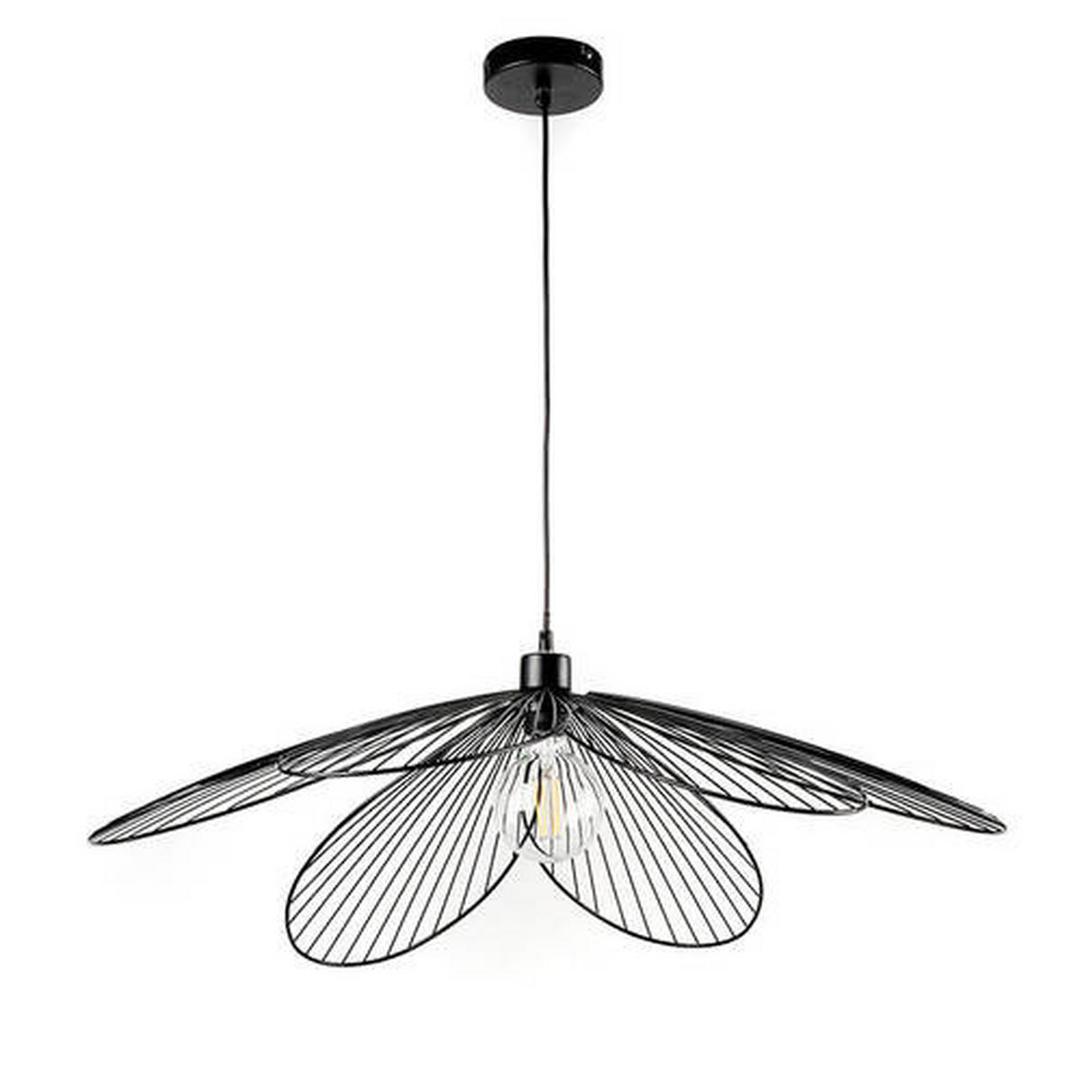 ZÁVĚSNÉ SVÍTIDLO, 83/107 cm  - černá, Design, kov (83/107cm)