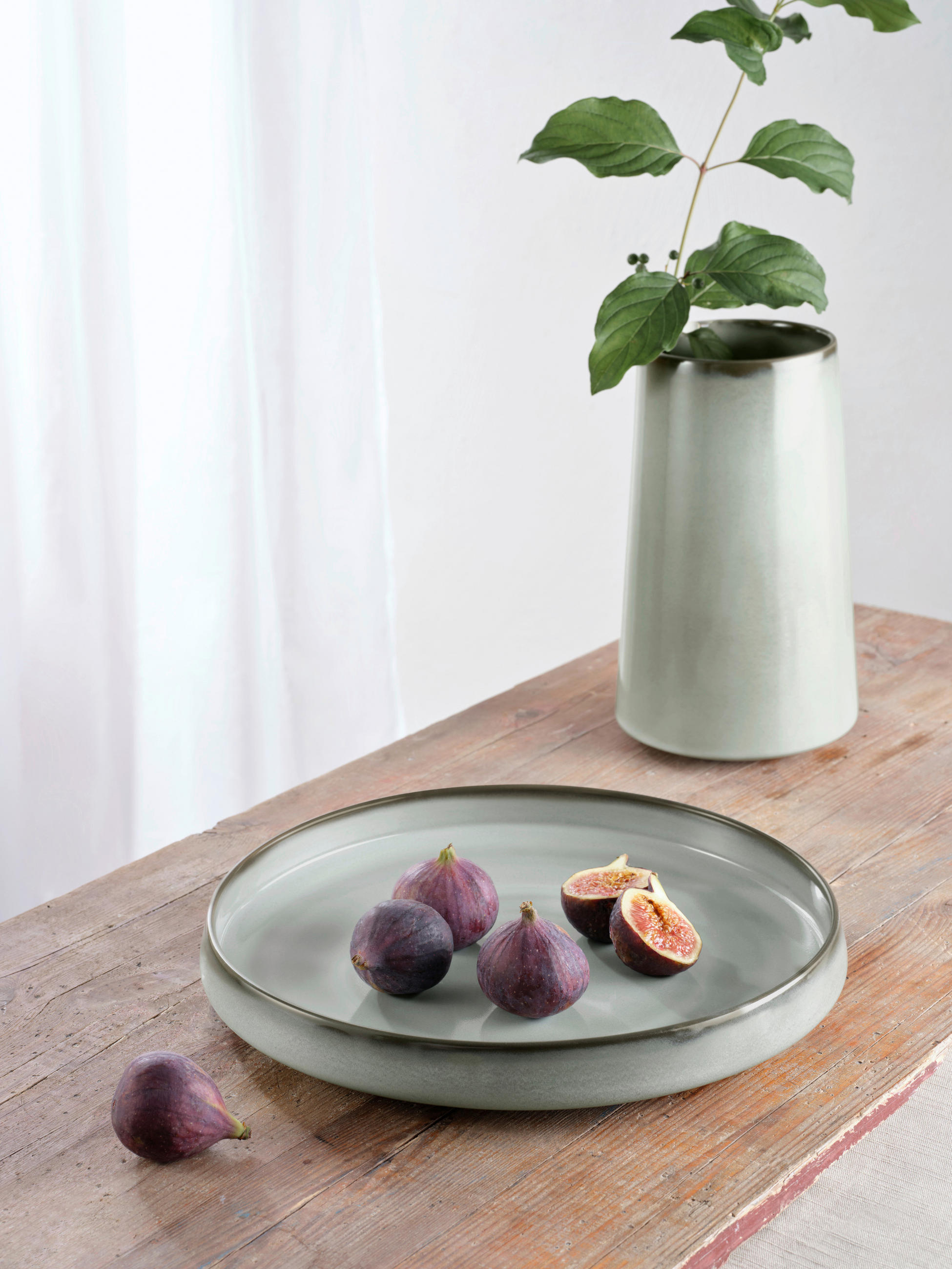 VASE Float 17 cm  - Hellgrün, KONVENTIONELL, Keramik (10,5/17cm) - ASA