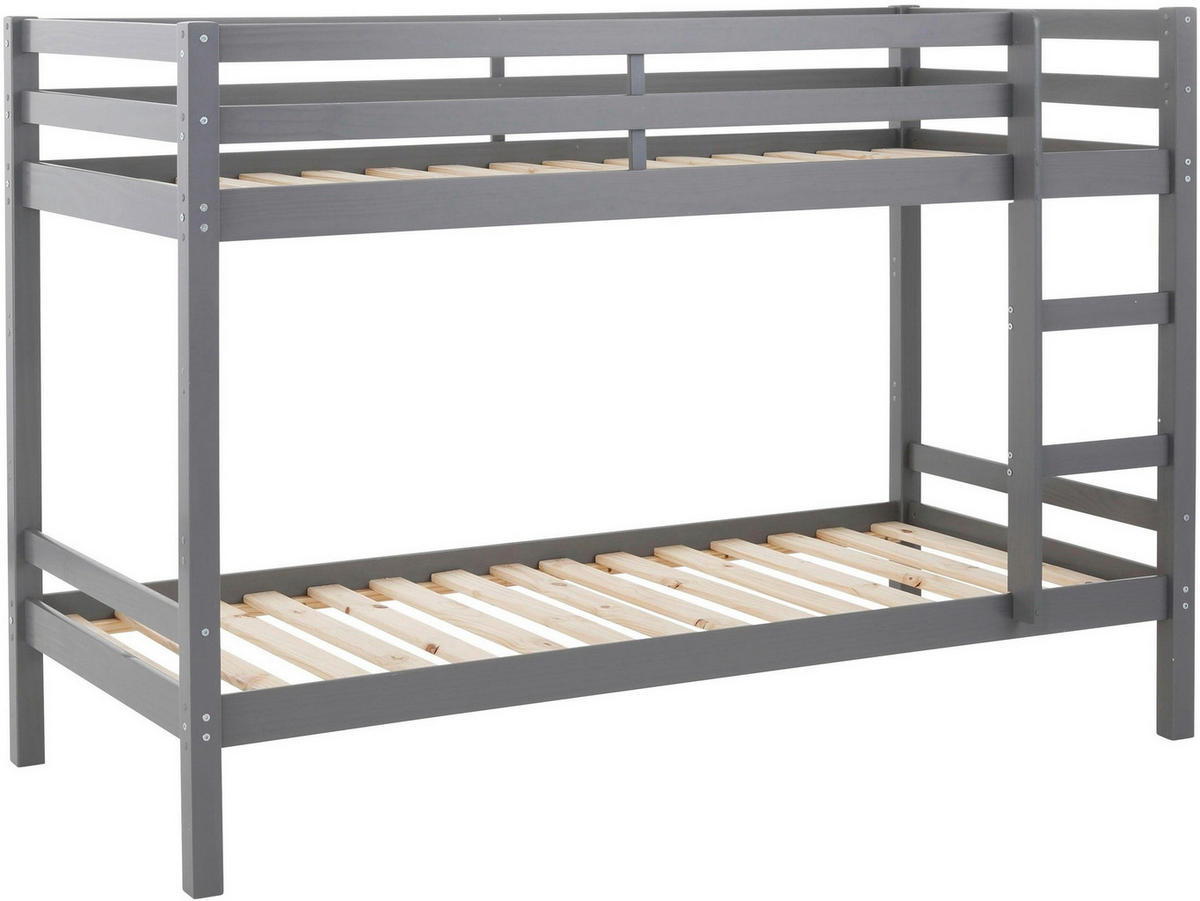 ETAGENBETT 90/200 cm Grau  - Grau, MODERN, Holz (90/200cm) - MID.YOU