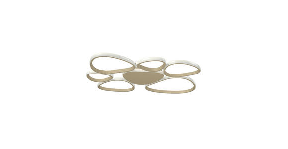 LED-DECKENLEUCHTE Acrux 89,5/79/4 cm  - Sandfarben, Design, Kunststoff/Metall (89,5/79/4cm) - Novel