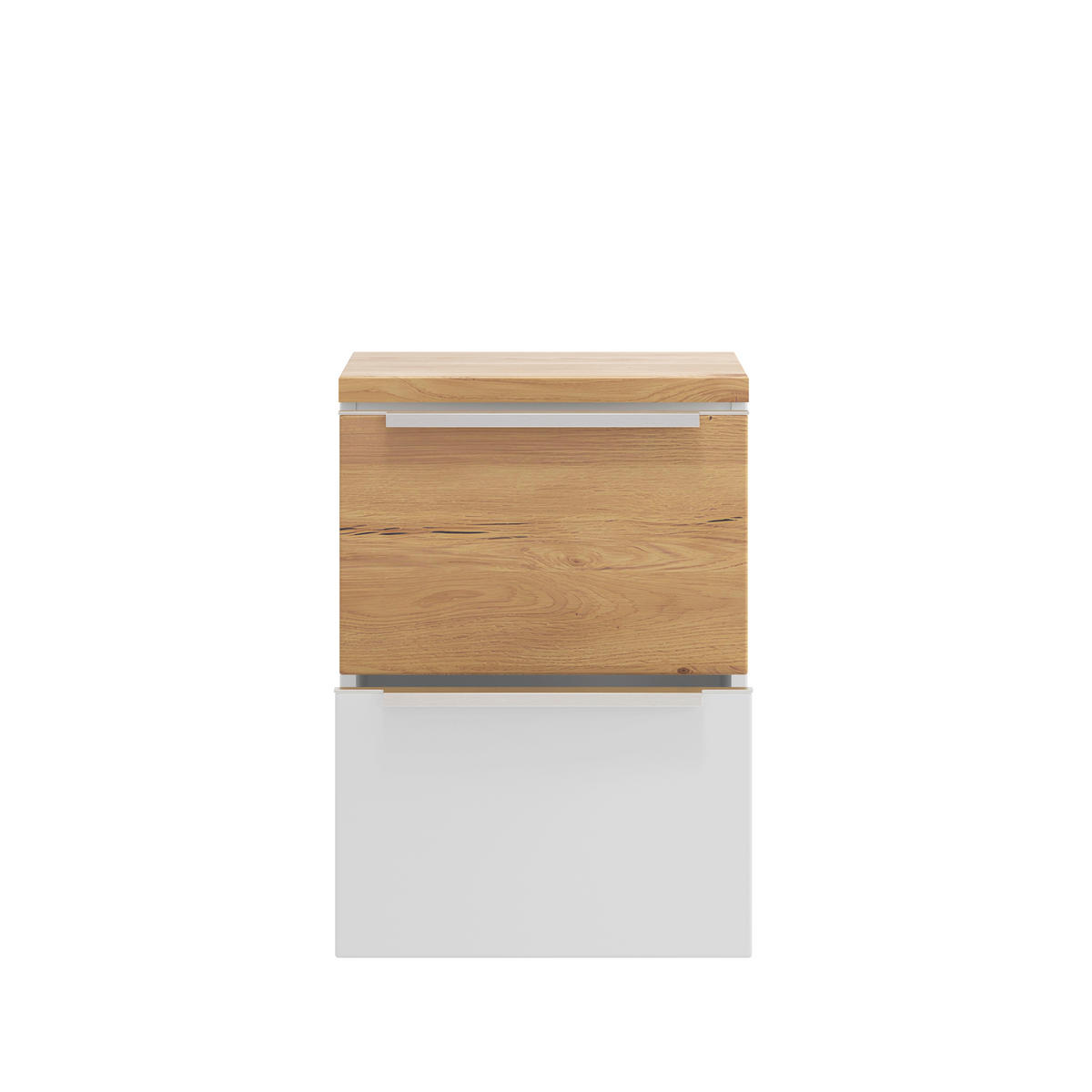 UNTERSCHRANK 40/54/35 cm   - Wildeiche/Edelstahlfarben, Trend, Holzwerkstoff/Metall (40/54/35cm) - Held