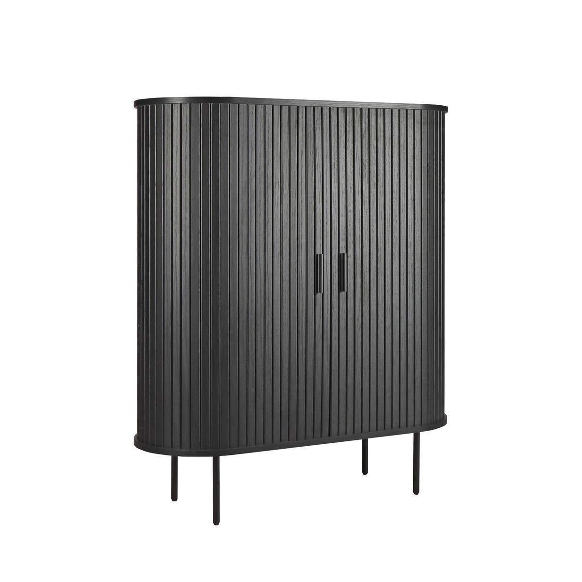 KOMMODE  in 100/118/40 cm  - Schwarz, Design, Holzwerkstoff/Metall (100/118/40cm) - Livetastic