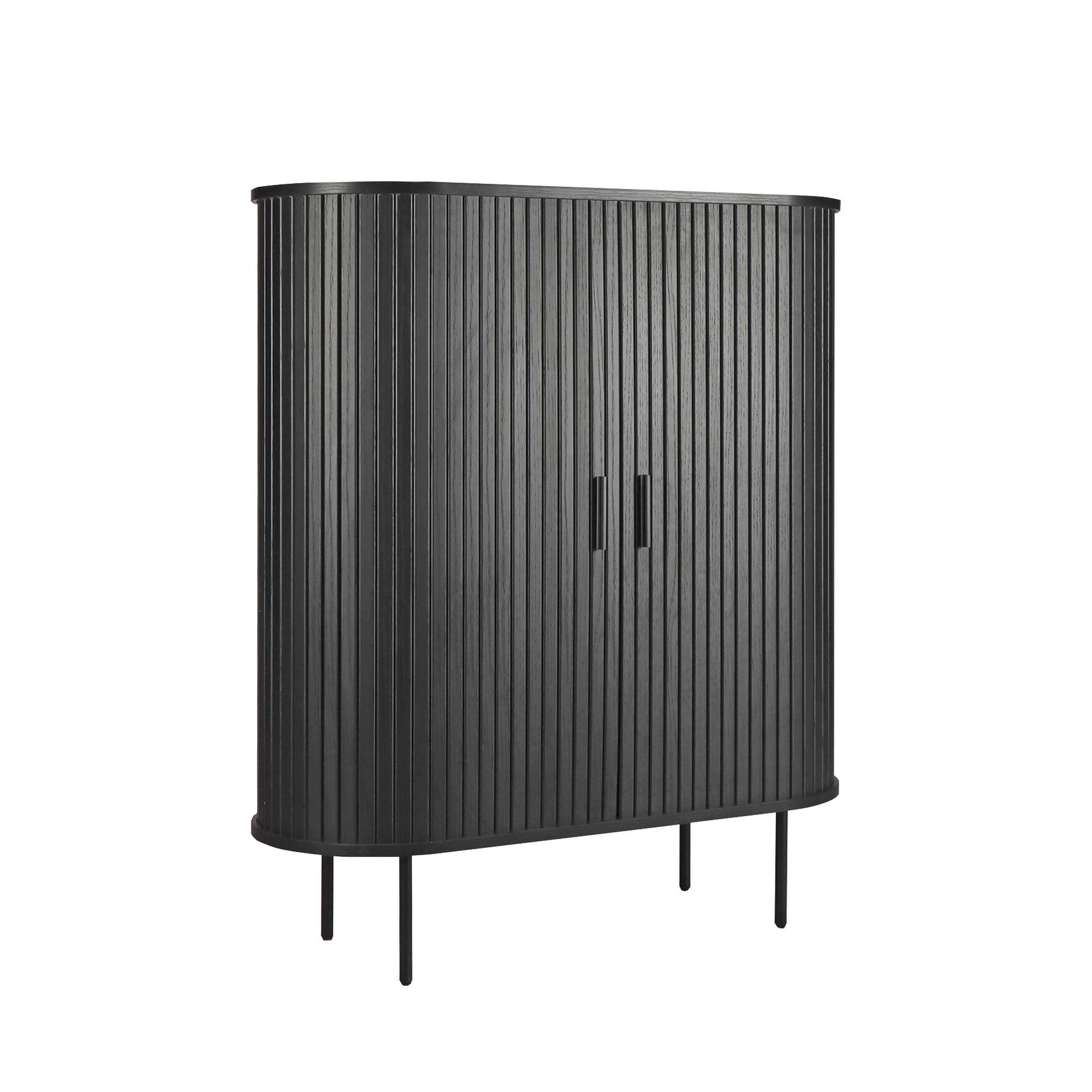 Livetastic Kommode Schwarz 100x118x40 cm