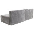 ECKSOFA in Cord Hellgrau  - Hellgrau/Schwarz, MODERN, Holz/Textil (145/210cm) - Carryhome