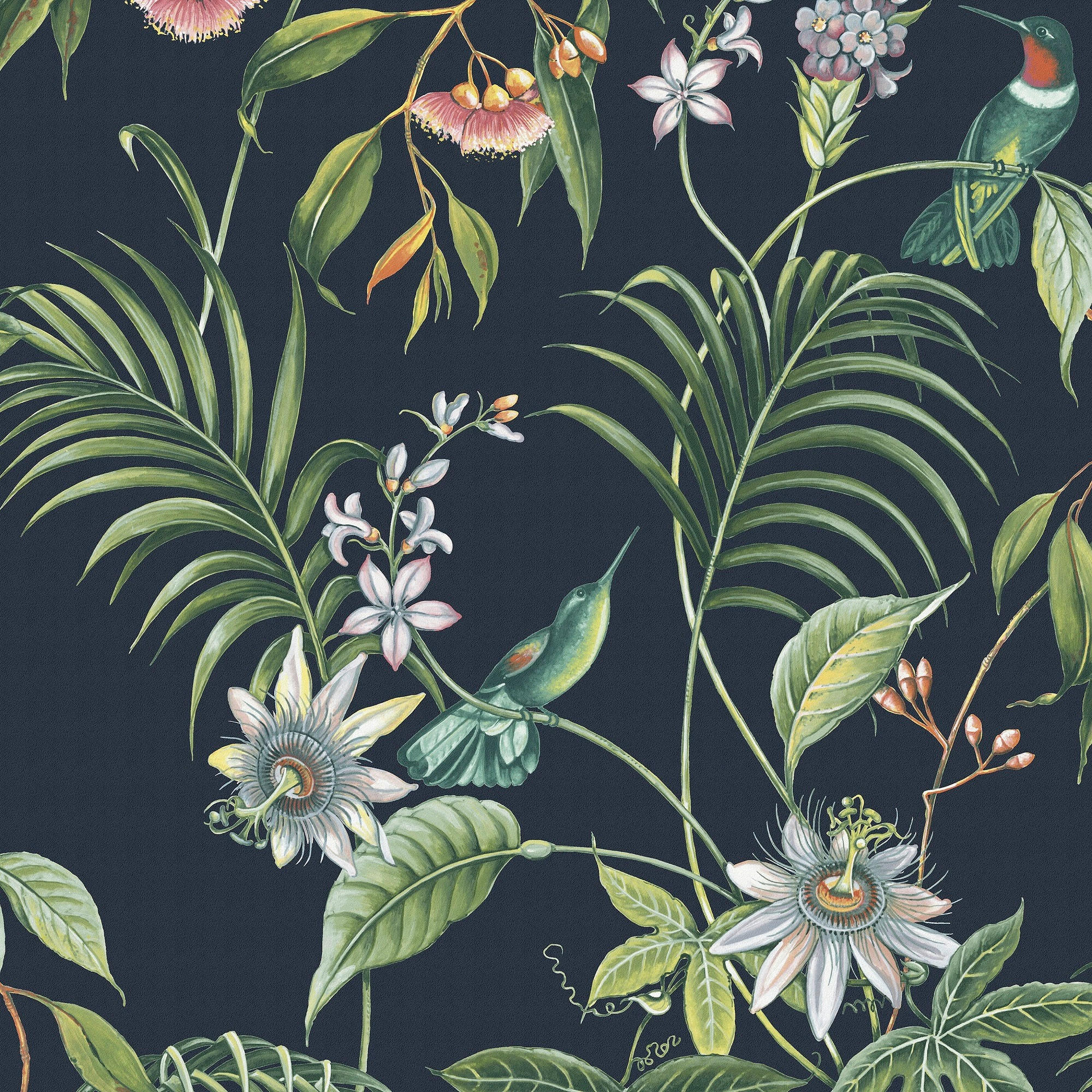 VLIESTAPETE  - Multicolor/Schwarz, Basics, Papier/Kunststoff (52/1005cm) - Xora