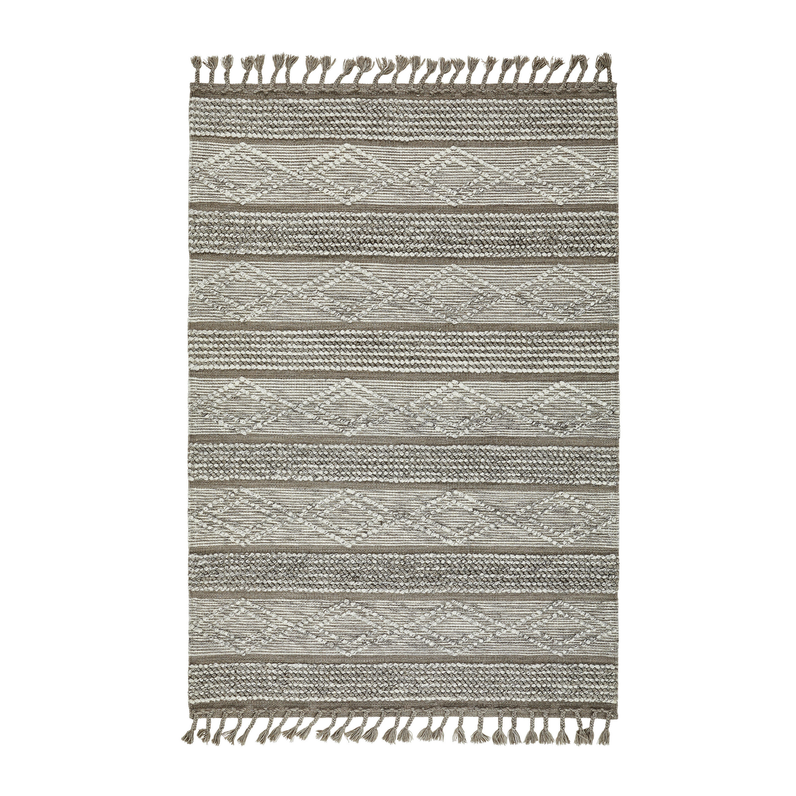 RUČNE TKANÝ KOBEREC, 130/190 cm, hnedá - hnedá, Lifestyle, textil (130/190cm) - Linea Natura