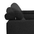 ECKSOFA in Mikrofaser Anthrazit  - Anthrazit/Schwarz, Design, Textil/Metall (301/207cm) - Xora