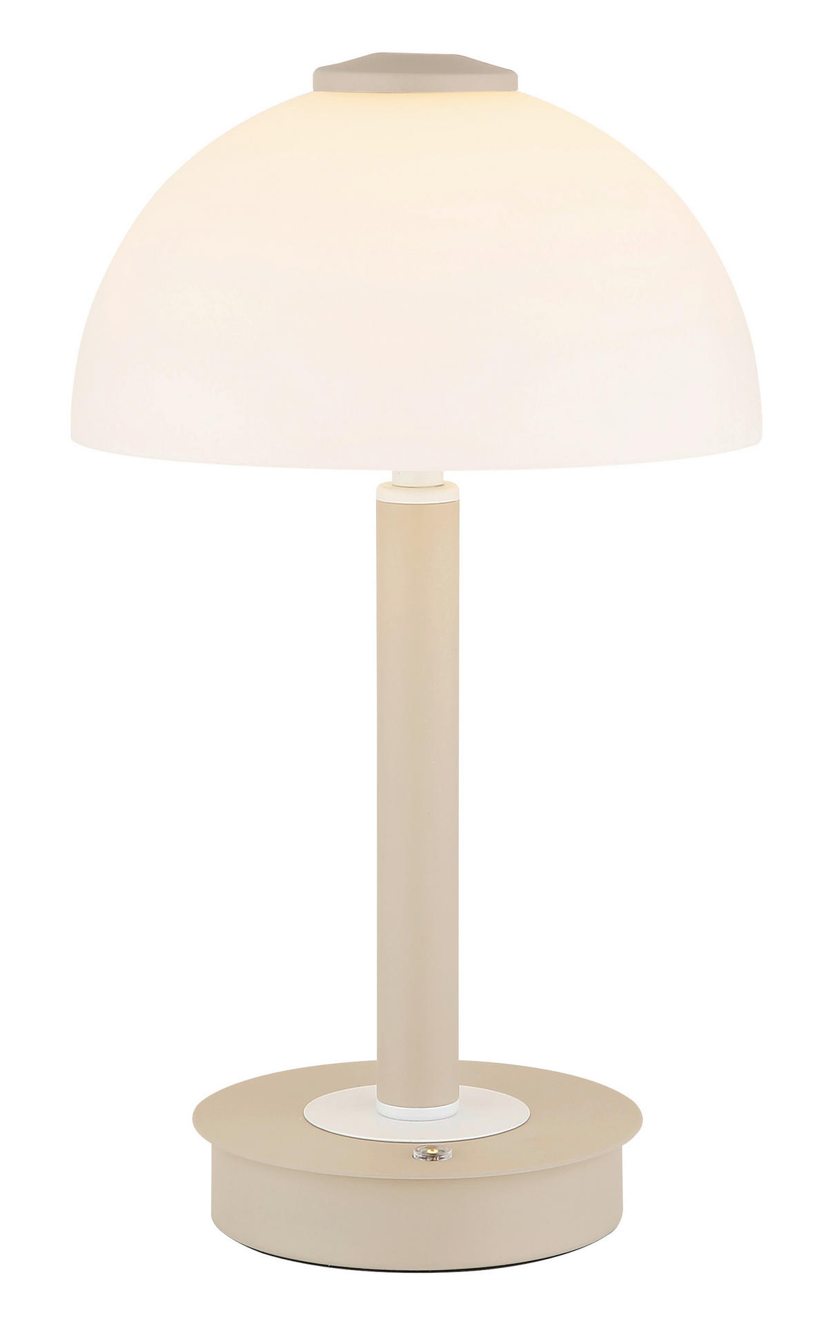 TISCHLEUCHTE Uldin 18/31,5 cm  - Sandfarben/Opal, Design, Glas/Kunststoff (18/31,5cm) - Globo