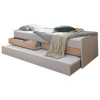 AUSZIEHBETT 120-210/200 cm Hellgrau, Eiche Artisan  - Hellgrau/Eiche Artisan, Konventionell, Holzwerkstoff/Kunststoff (120-210/200cm) - Venda