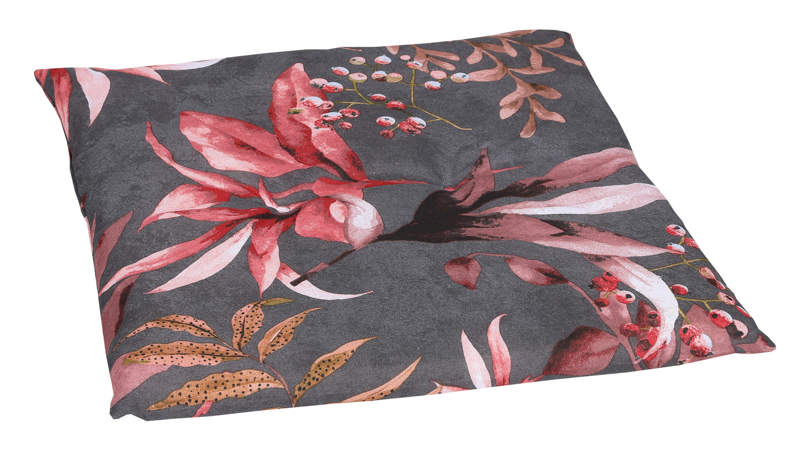 KERTI ÜLŐPÁRNA antracit  - antracit, Design, textil (48/48/5cm) - Ambia Garden