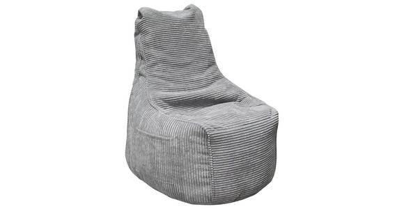 SITZSACK Cord Grau 270 l  - Hellgrau/Grau, Design, Textil (85/100/85cm) - Carryhome