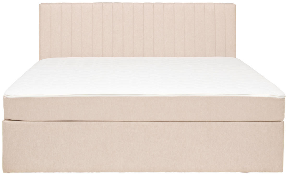 BOXBETT 160/200 cm  in Creme  - Creme, Modern, Holz/Textil (160/200cm) - MID.YOU