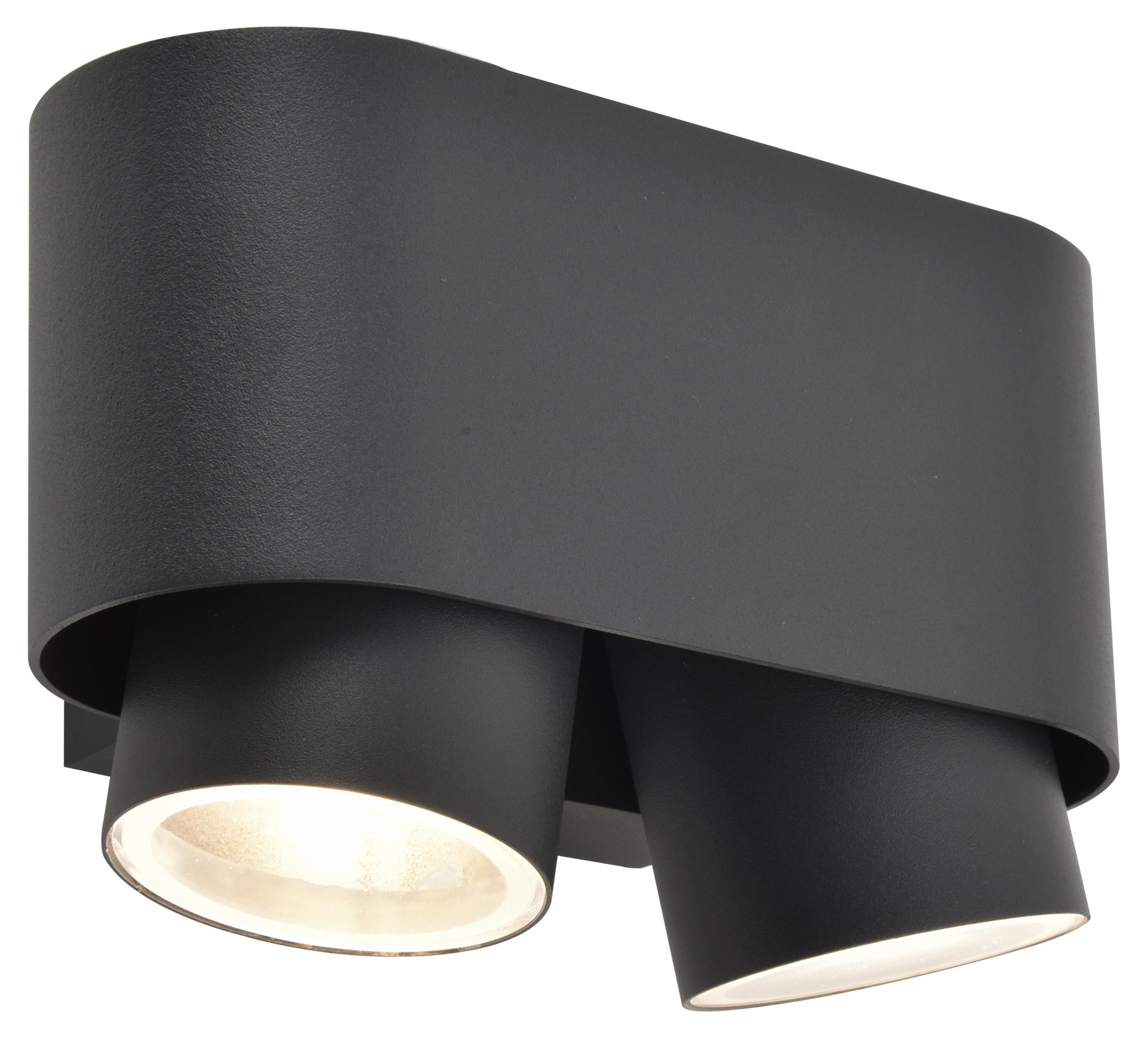 Außen Wandleuchte CYPRES Cypres 17,3/10,7/8,8 cm   - Anthrazit, Basics, Metall (17,3/10,7/8,8cm)
