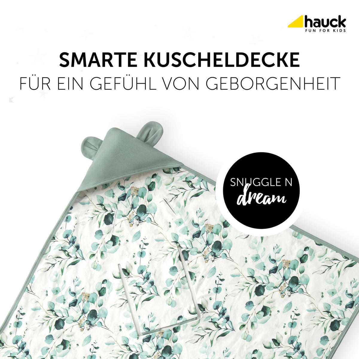 EINSCHLAGDECKE hauck  80/80 cm     - Mintgrün, Basics, Textil (80/80cm) - Hauck
