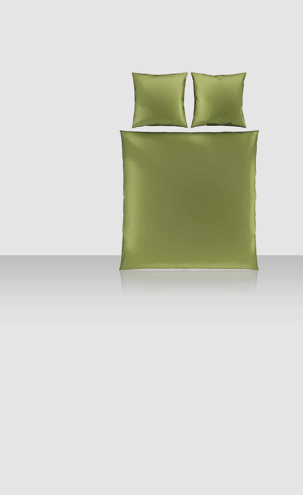 BETTWÄSCHE 3-teilig Segesta Satin 200/200 cm  - Dunkelgrün, MODERN, Textil (200/200cm) - Novel