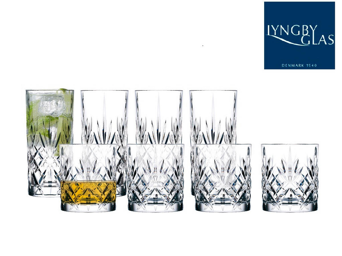 GLASSET 8 delar  - transparent, Basics, glas (19/17/33cm)