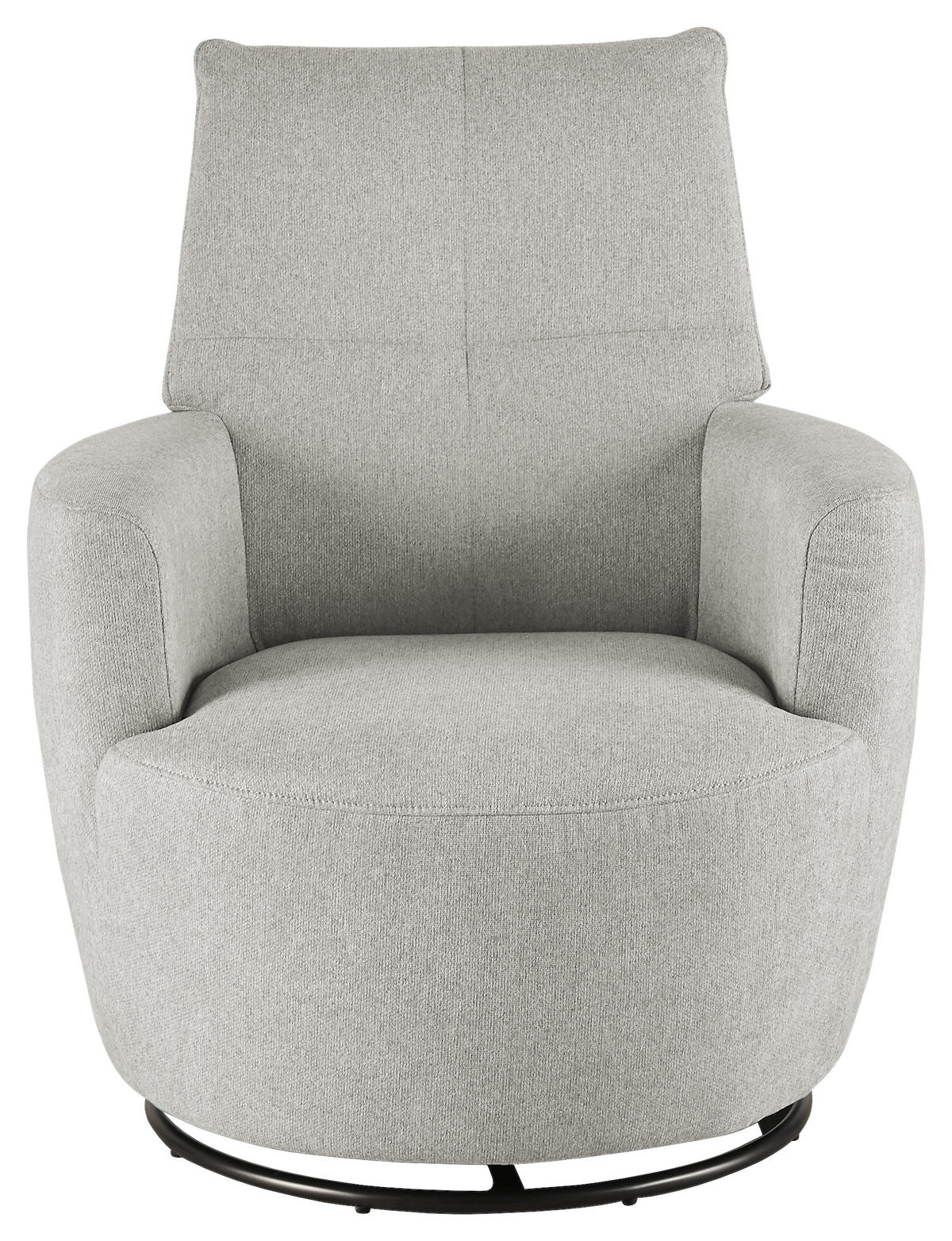 SESSEL Webstoff Hellgrau    - Hellgrau/Schwarz, Design, Textil/Metall (80/96/88cm) - SetOne by Musterring