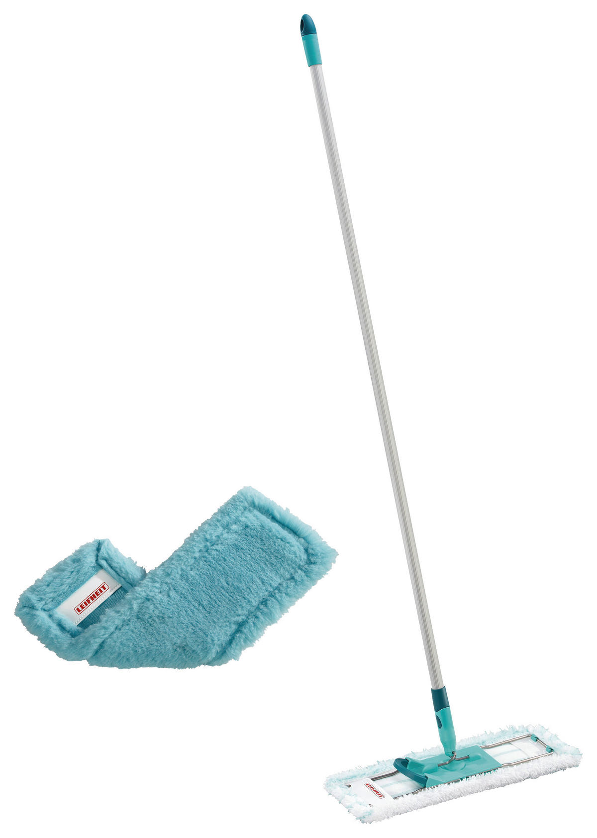 BODENWISCHER PROFI XL  - Türkis, Basics, Kunststoff/Textil (42/146cm) - Leifheit