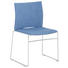 STUHL in Metall, Textil Blau, Chromfarben - Blau/Chromfarben, Design, Textil/Metall (56,5/82,5/54cm) STUHL in Metall, Textil Blau, Chromfarben - Blau/Chromfarben, Design, Textil/Metall (56,5/82,5/54cm)