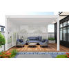 PERGOLA-SEITENTEIL 93/235/10 cm   - Weiß, Basics, Metall (93/235/10cm) - WEIDE