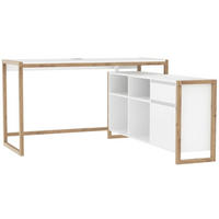 ECKSCHREIBTISCH 139/139/75 cm  in Weiß, Eiche Artisan  - Weiß/Eiche Artisan, MODERN, Holzwerkstoff (139/139/75cm) - MID.YOU