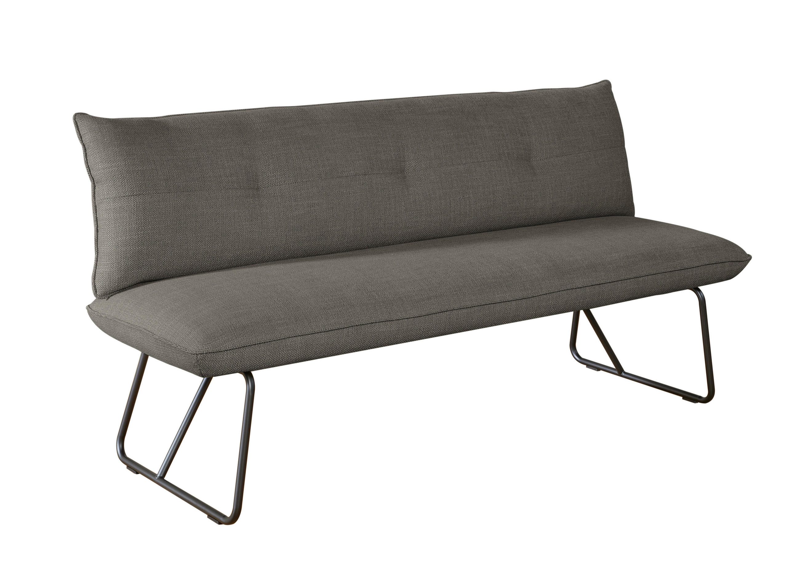 SITZBANK 180/90/70 cm  in Braun  - Schwarz/Braun, Design, Textil/Metall (180/90/70cm) - Dieter Knoll