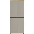 AKTENSCHRANK 81/197/40 cm  - Eichefarben/Grau, MODERN, Holzwerkstoff (81/197/40cm) - Novel