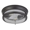 BADEZIMMER-DECKENLEUCHTE  35/14.5 cm    - Klar/Schwarz, Basics, Glas/Metall (35/14.5cm)