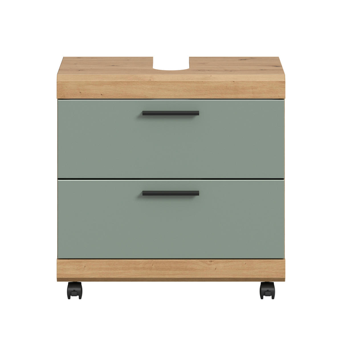 TVÄTTSTÄLLSUNDERSKÅP 60/60/34 cm  - svart/ek Artisan, Trend, trämaterial/plast (60/60/34cm) - MID.YOU