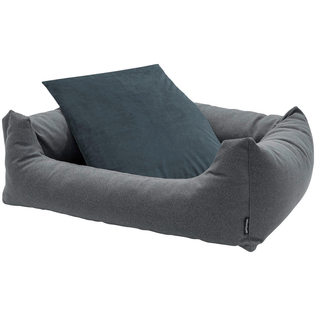 Thumbnail - Xxxl Hundebett, Grau, Textil, Uni, Füllung: Schaumstoff, rechteckig, 100x25x80 cm, Oeko-Tex® Standard 100, Made in Europ...