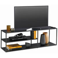 TV-ELEMENT  in 140/45/35 cm  - Schwarz, Trend, Metall (140/45/35cm) - Carryhome