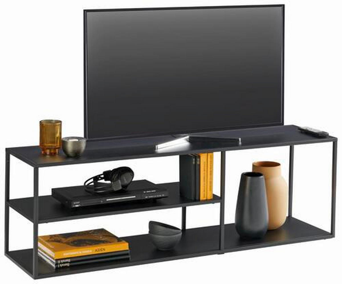 TV-ELEMENT  in 140/45/35 cm  - Schwarz, Trend, Metall (140/45/35cm) - Carryhome