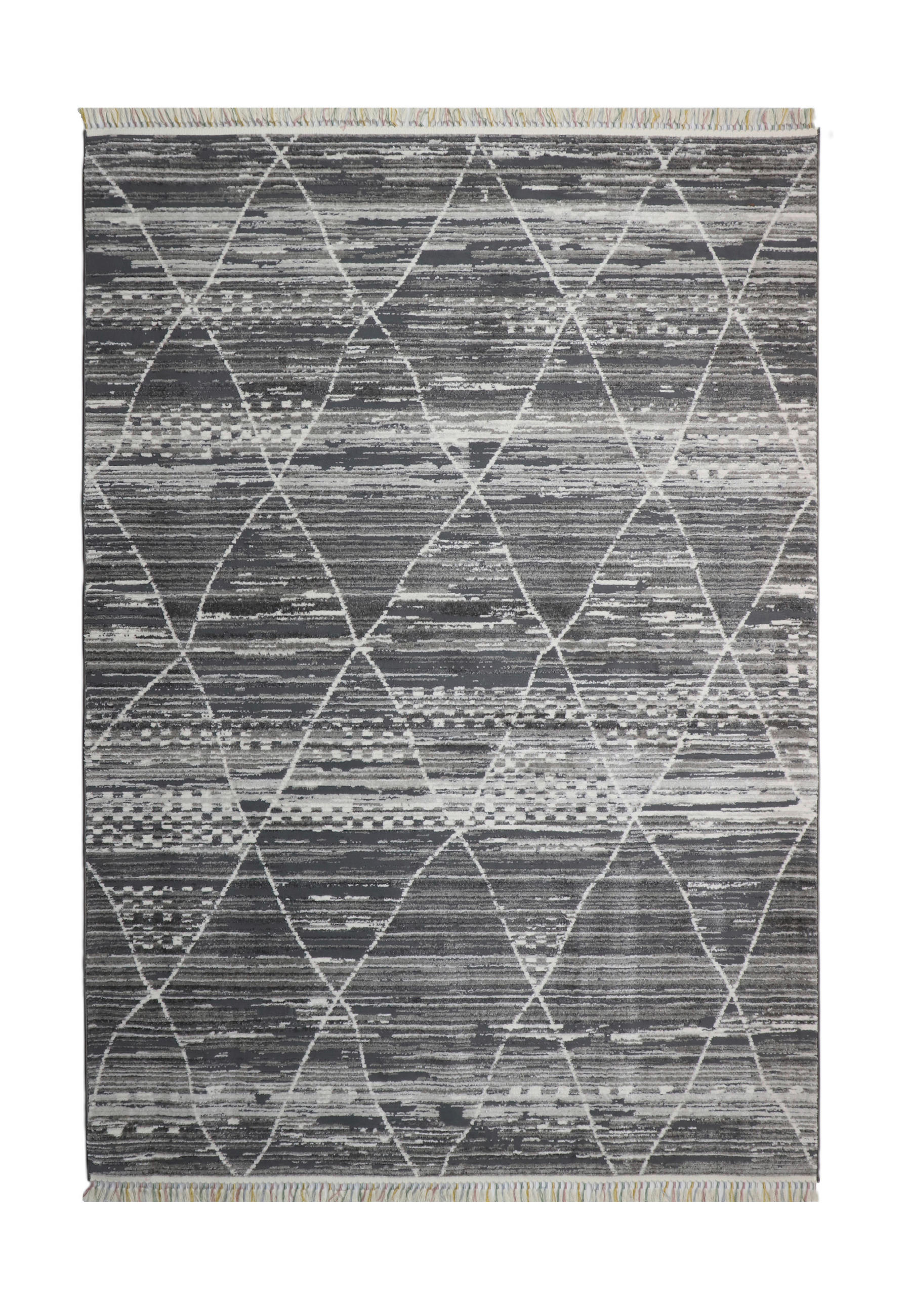 Novel Läufer 4933 Grau, Anthrazit, Weiß 80x300 cm