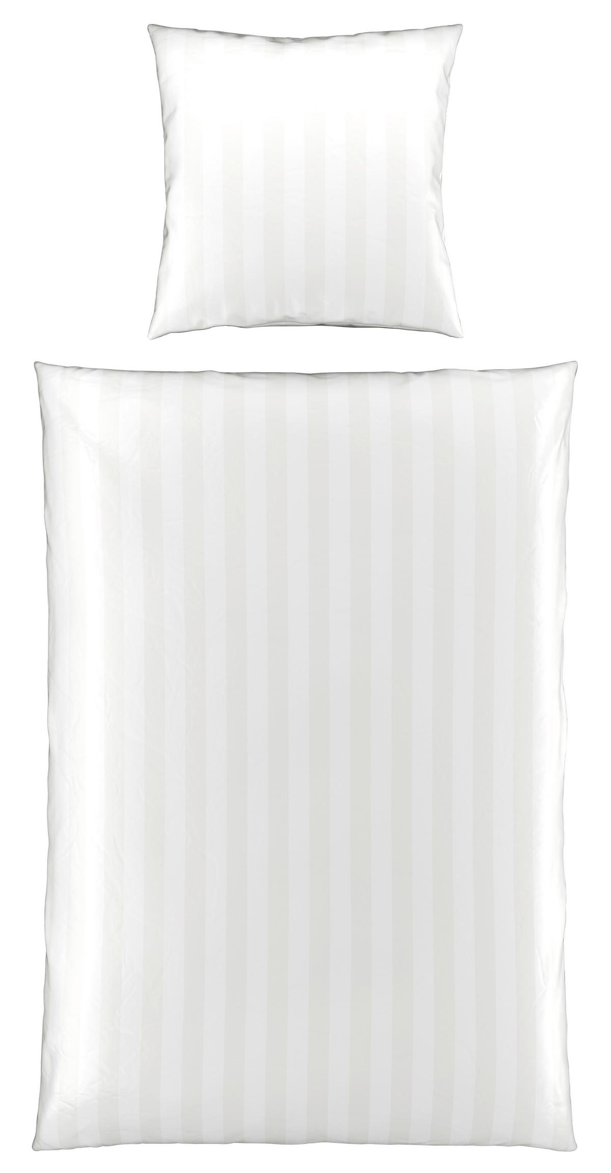 BETTWÄSCHE Satin 135/200 cm  - Weiß, Textil (135/200cm) - Dieter Knoll