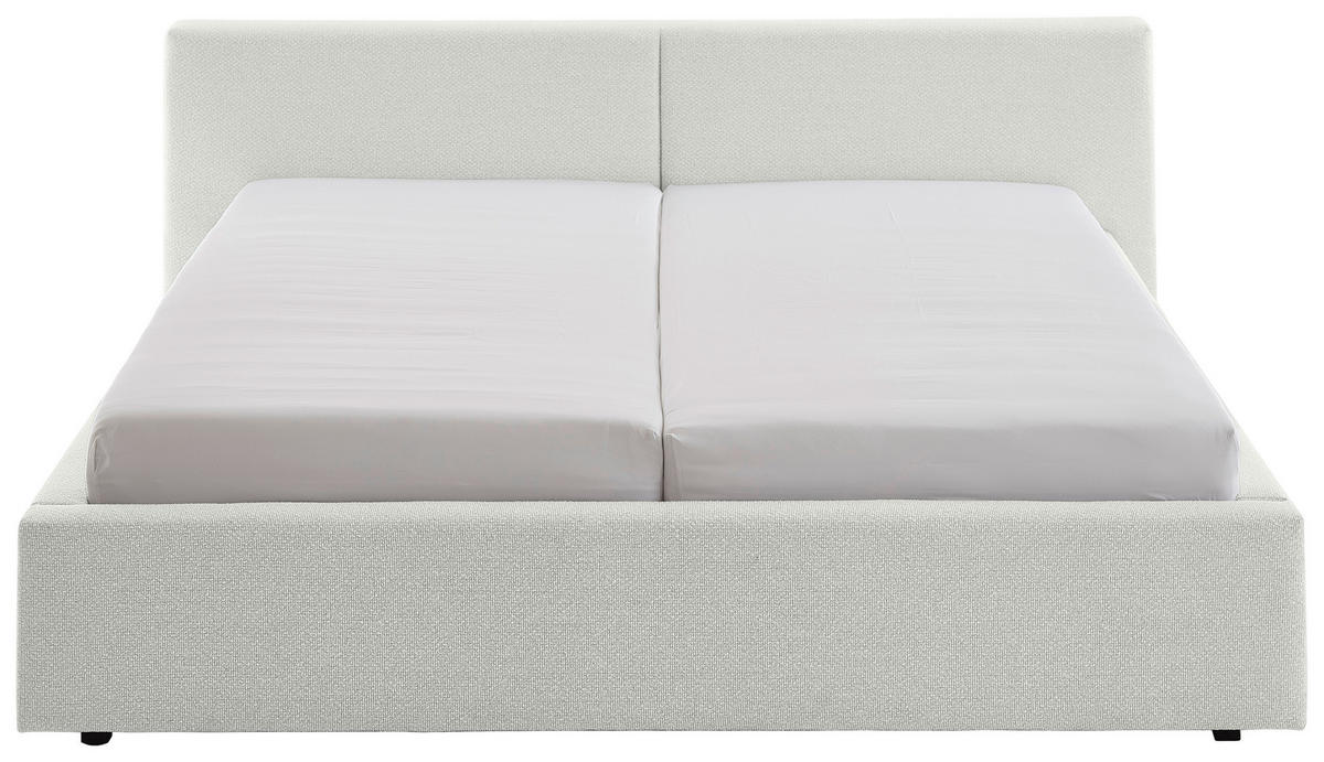POLSTERBETT 240/200 cm,  in Weiß,  - Weiß, Basics, Textil (240/200cm) - Boxxx