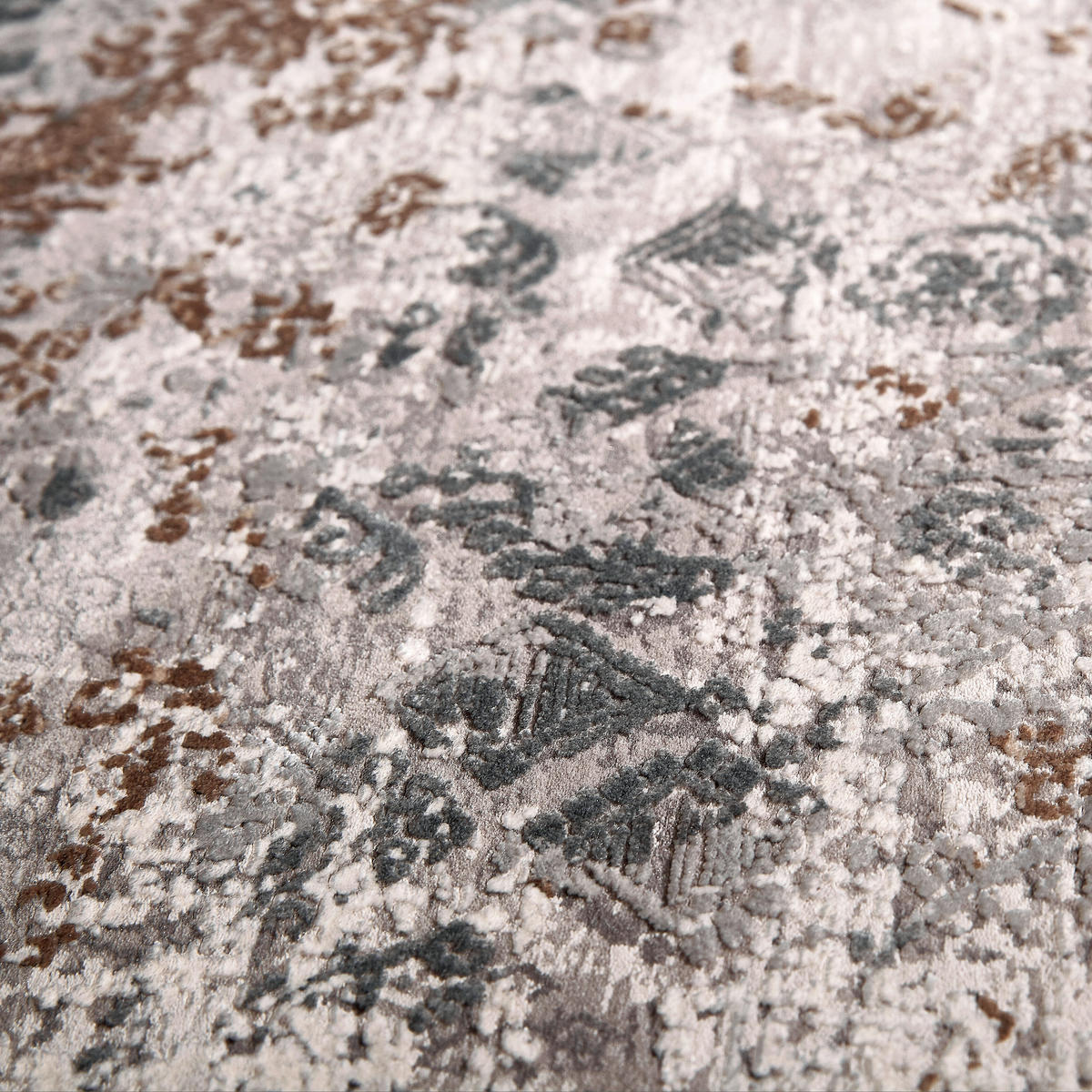 TKANÝ KOBEREC, 80/150 cm, šedá, béžová - šedá/béžová, Design, textil (80/150cm) - Dieter Knoll
