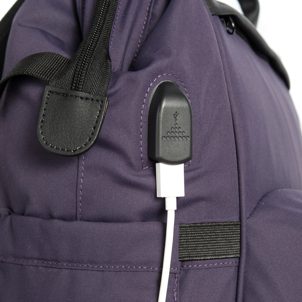 WICKELRUCKSACK Blackberry - Brombeere/Silberfarben, Basics, Textil (32/39/22cm) - Osann