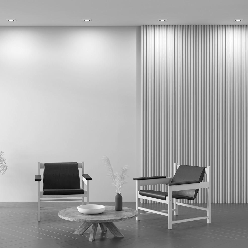 DECKENLEUCHTE    12,6/12,6/7,2 cm  - Weiss, Modern, Metall (12,6/12,6/7,2cm) - MAYTONI