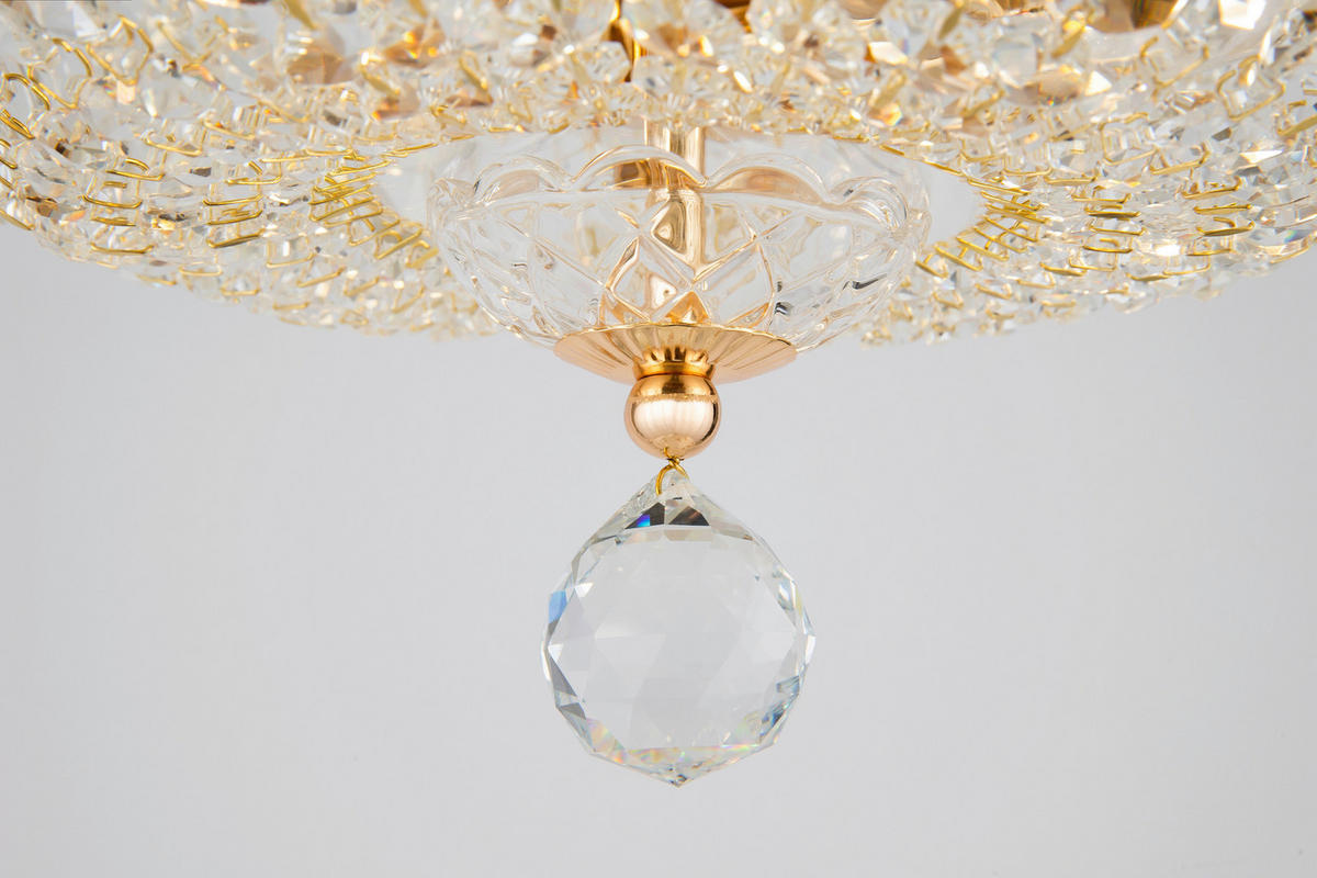 KRONLEUCHTER  30/18/30 cm   - Goldfarben, Trend, Glas/Metall (30/18/30cm) - MAYTONI