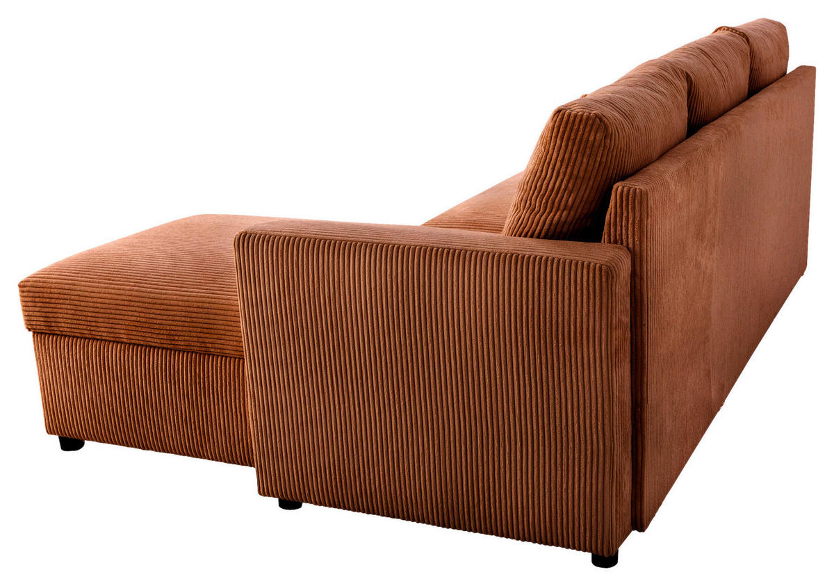 ECKSOFA Terracotta  - Terracotta, Basics, Holz/Kunststoff (215/145cm) - MID.YOU