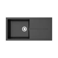 SPÜLE 17501001000500700-83  - Schwarz, Basics, Glas/Kunststoff (100/21,4/50cm) - Respekta