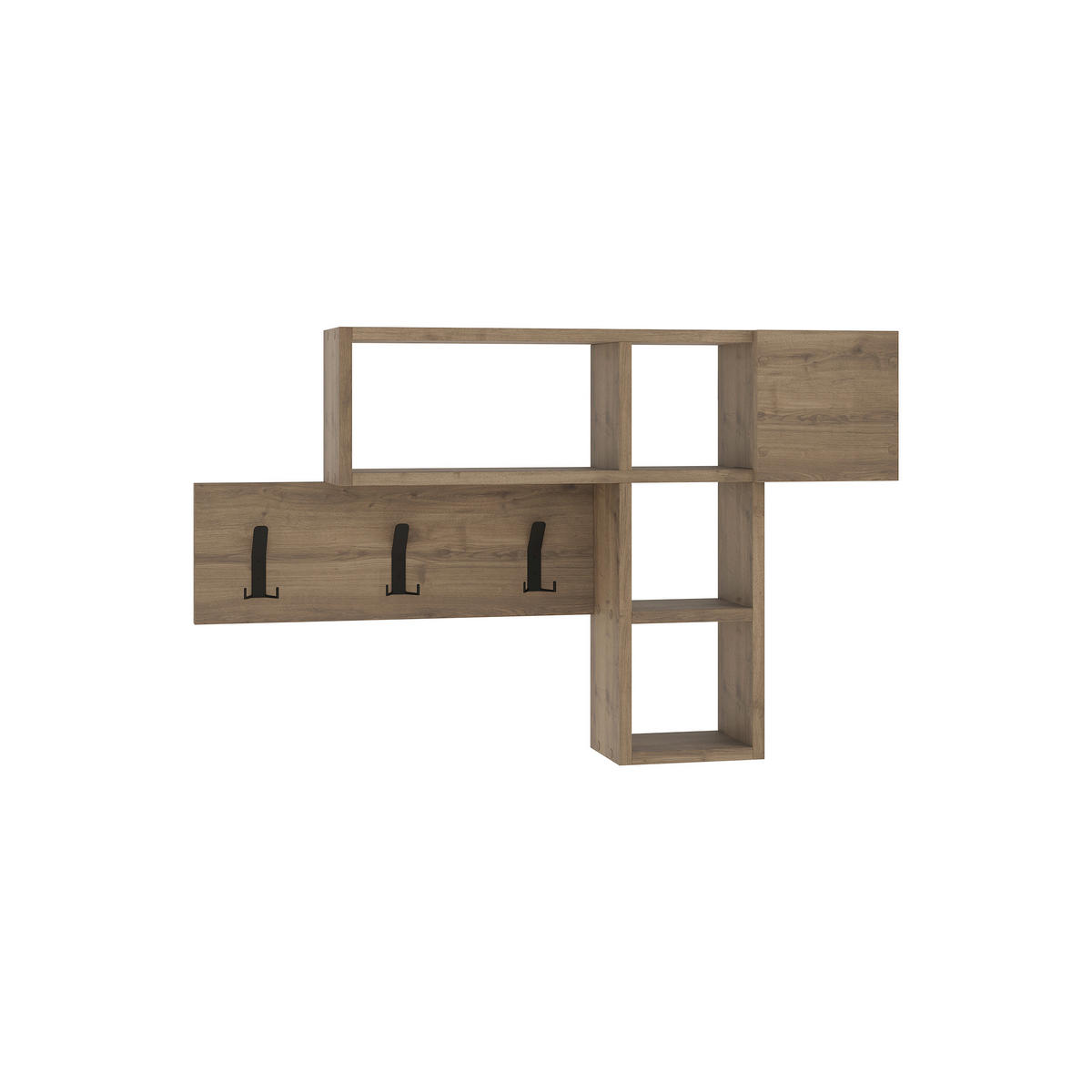 WANDGARDEROBE  in Eiche dunkel  - Eiche dunkel, Design, Holzwerkstoff (99.5/61/15cm) - Livetastic