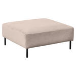 HOCKER in Textil Taupe  - Taupe/Schwarz, Design, Textil/Metall (100/41/100cm) - Johann Jakob