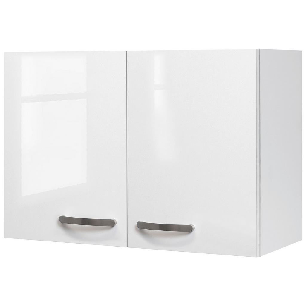 Küchenoberschrank Alba B: 80 cm Weiß 1 Drehtür