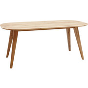 JEDILNA MIZA, masivno hrast hrast - hrast, Konvencionalno, les (180/90/75,5cm) - Voleo