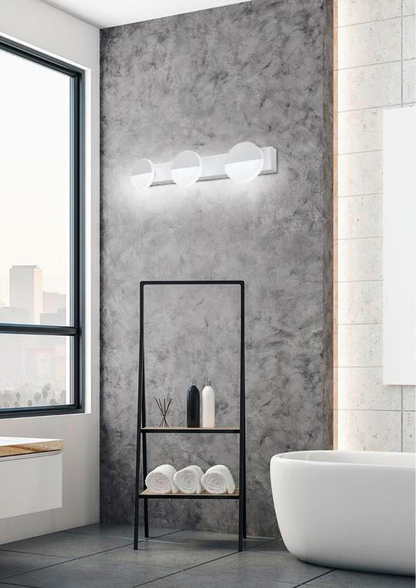 VÄGGLAMPA Sing 13/49/13 cm   - vit, Design, metall (13/49/13cm)