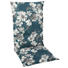 SESSELAUFLAGE Blume - Petrol/Weiß, Basics, Textil (50/108/6cm) SESSELAUFLAGE Blume - Petrol/Weiß, Basics, Textil (50/108/6cm)