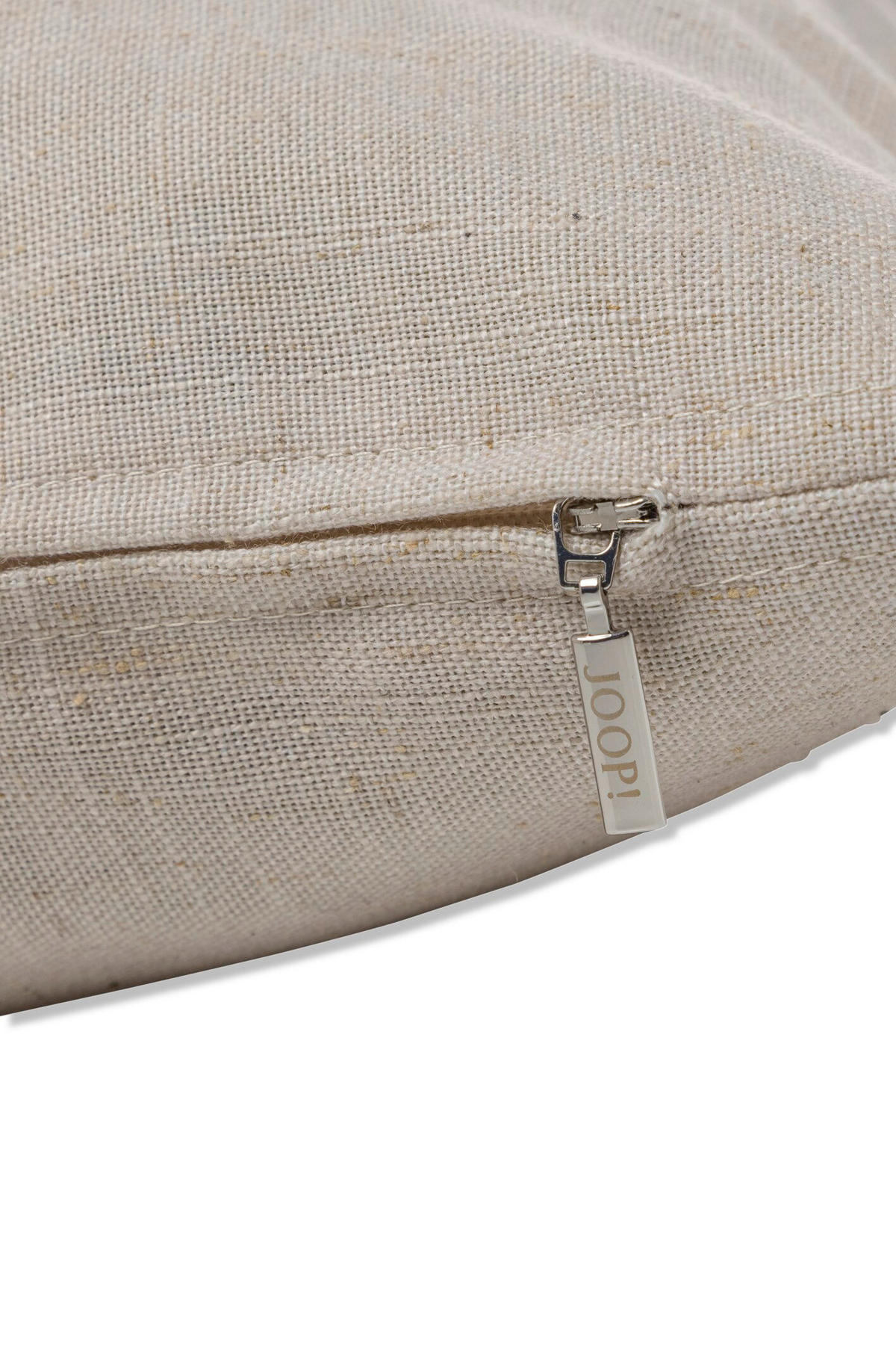 KISSENHÜLLE J!Fine-Leaf 50/50 cm  - Beige/Silberfarben, Basics, Textil (50/50cm) - Joop!